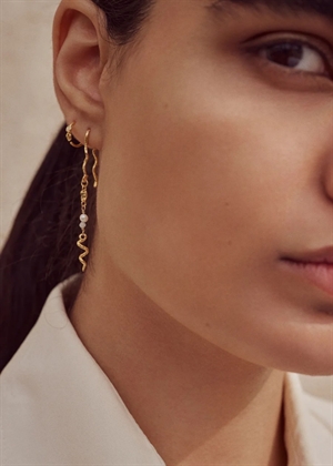 Florus earrings Forgyldt Maanesten